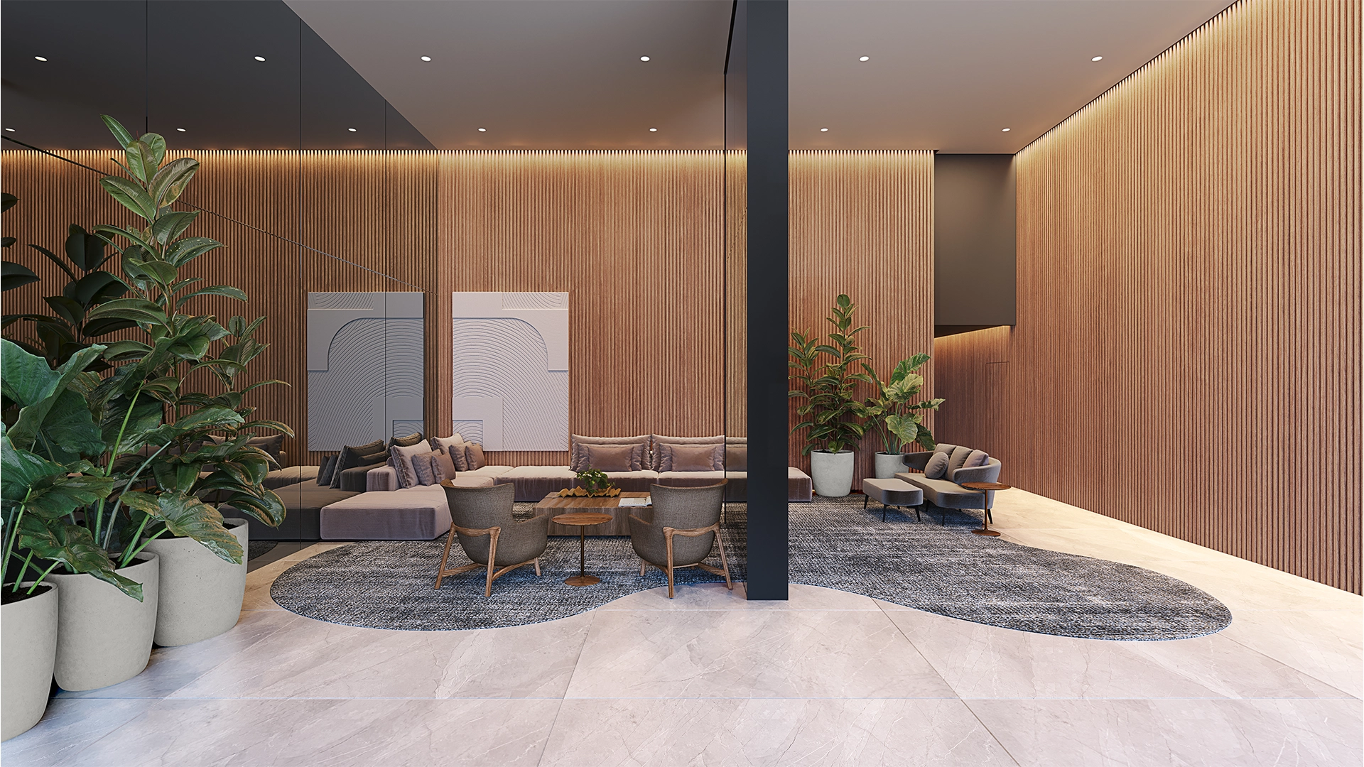 Perspectiva Ilustrada Lobby