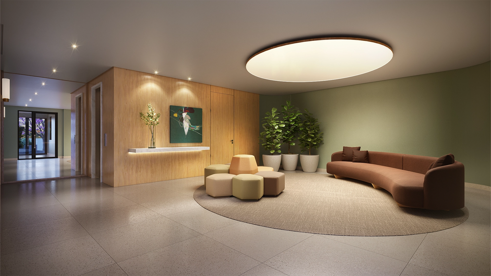 Perspectiva Ilustrada Lobby