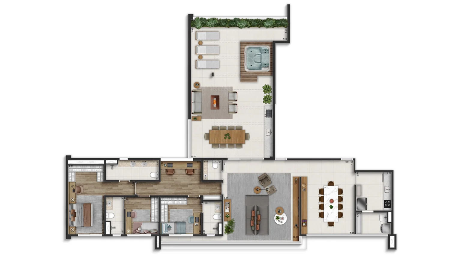 Penthouse 220m²